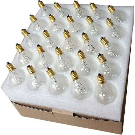 Ampoule sphérique G40 E12 étanche IP44 – Blanc chaud 7W pour éclairage extérieur – Décoration de fête et mariage - cour-7 (1/5)