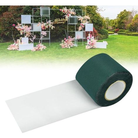 Ruban de Gazon Artificielle, 5cm 5m Bande Jonction Gazon Artificielle Auto-adhésive Ruban Adhésif pour Gazon Artificiel Bande Adhesive Gazon Syntique pour Jardin Pelouse Balcons - Vert (1/5)
