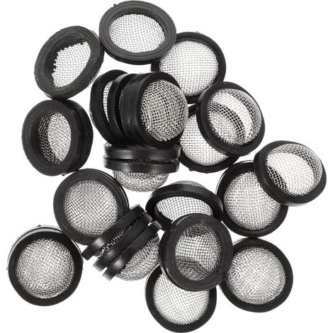 Filtre à Eau pour Tuyau D'arrosage Rondelle en Acier Inoxydable Et Caoutchouc 6 Mm pour Jardin Nettoyage 30 Pièces Joint Multifonction Résistant Colmatage Nettoyage Extérieur (1/5)