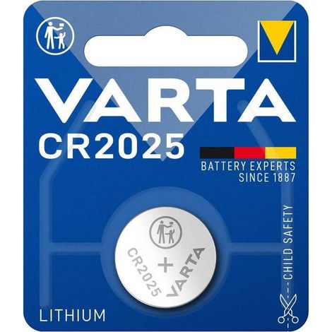 10 x VARTA BATTERIA A BOTTONE CR2025 LITIO  BL 1 PZ
