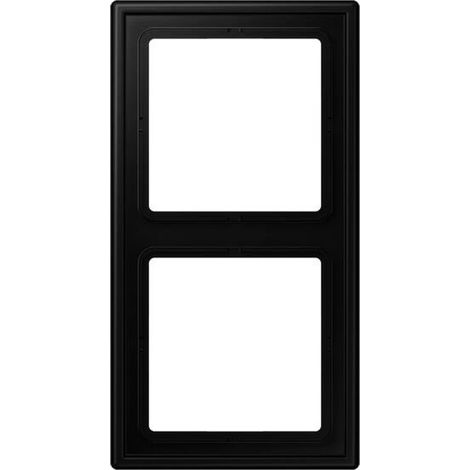 cadre - 2 postes - ls - noir mat - jung ls990 ls982swm