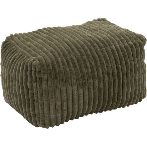 Rechteckiger, gerippter Sitzsack „Muzi“, 61 x 78 cm, grün - Atmosphera créateur d'intérieur (1/2)