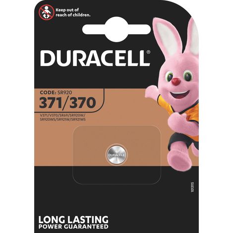 Duracell PILA SILVER OXIDE SPECIALISTICA BOTTONE 371/370 1 PZ. 10.00 pz