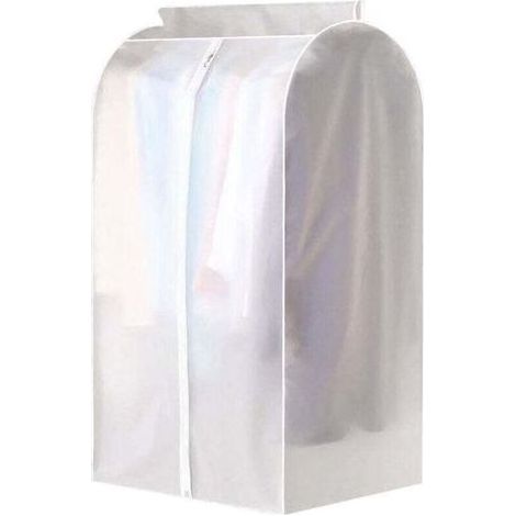 Housse De Protection Anti-poussière Penderie, Housse De Costume Transparente Entièrement Fermée, Manteau Doudoune Poche Suspendue Pour Le Ménage 1 60 50 90 Cm (1/4)