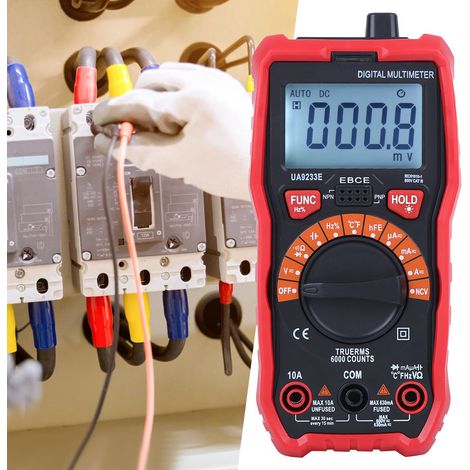 Multimètre ampèremètre haute précision pour la maintenance électrique industrielle (tableau UA9233E) (1/5)