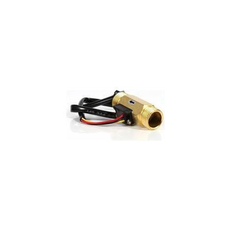 Débitmètre d'eau G1/2 en cuivre – Capteur à effet Hall – Plage de débit 1-25 L/min – Installation facile pour systèmes de plomberie - 1-25L (1/5)