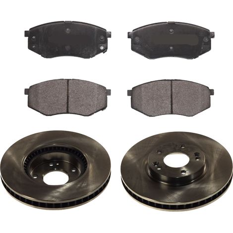 KIT FRENI ANTERIORI compatibile con KIA SOUL II (PS) - DISCHI + PASTIGLIE OEM: FDB4447 / 17948 , 18177 , 18151 /SOSTITUZIONE DIRETTA/BASSA POLVERE/SILENZIOSO (1/5)