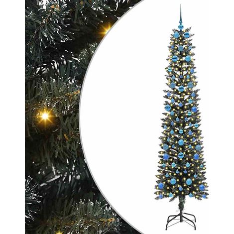 Sapin de Noël，Arbre de Noël artificiel avec 300 LED Vert 58 x 58 x 210 cm CFW68995 (1/5)