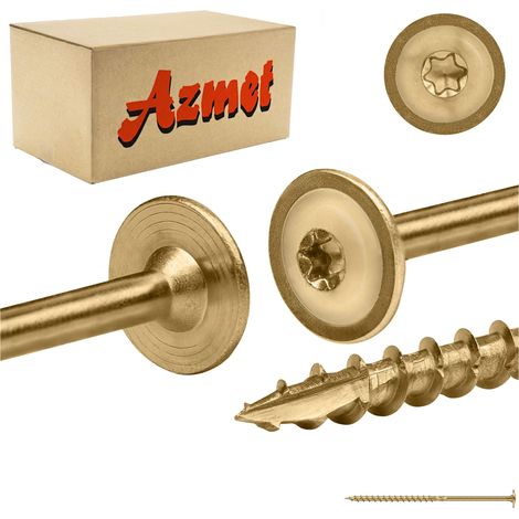 Vis à bois 6x140 mm - 100 pièces - Torx - Résistantes et durables - Idéales pour vos projets