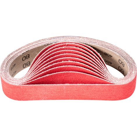 PFERD TOOLS Keramikkorn Schleifband BA 35x450mm CO-COOL80 für Edelstahl-Schliff mit Rohrbandschleifer 20 Stk (1/5)