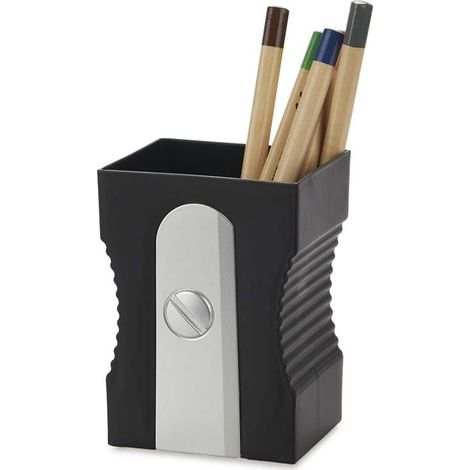 Pot à Crayons Sharpener Couleur Noir Gardez Votre Bureau rangé Pot à Crayons Original et amusan (1/4)
