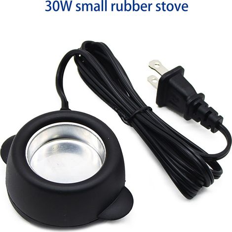 Pot À Colle Chauffant Électrique - 30 W - Thermostat Réglable - Pour Bâtonnets De Colle Granulés Perles Et Cires - Dimensions 6,6 x 6,6 x 3,8 cm (1/5)