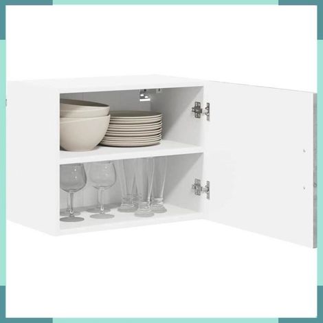 884901 Armoire de cuisine Lucca 2 pcs Gris béton 50 x 31 x 40 cm (1/5)