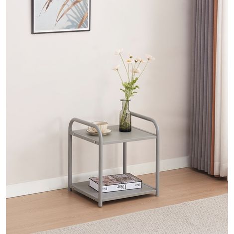 Chevet ASTRA Métal – Blanc, Noir ou Gris – 42x39x46 cm