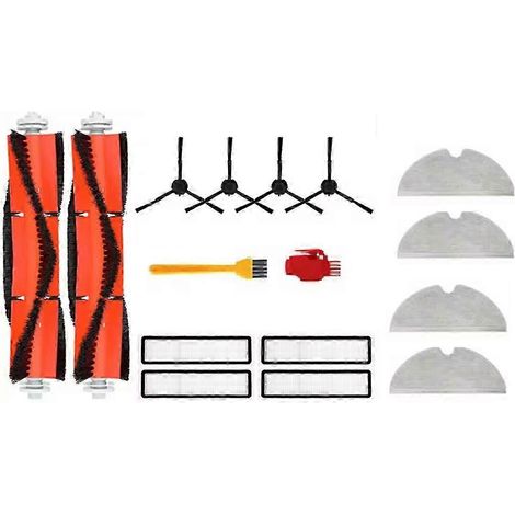 16-teiliges Set mit Seitenbürstenwalze, HEPA-Filter und Wischpads für Dreame D9, D9 Max, L10 Pro Saugroboter (Ultra Durab Edition 0718) (1/4)