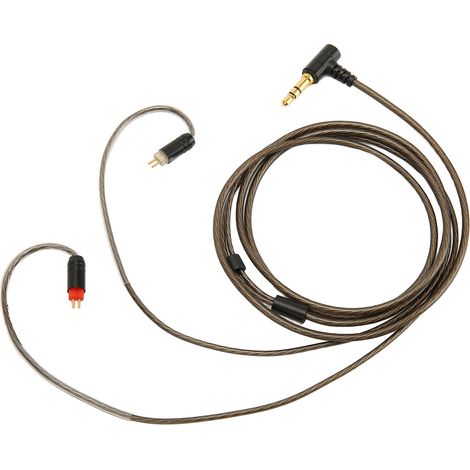 Câble de rechange pour écouteurs en cuivre argenté, connecteur 2 broches 0.78mm, compatible Weston, UE3X, UE18, W4R, UM3X (1/5)