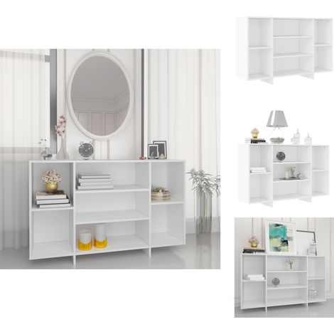 Sideboards - Living Sideboard Weiß 120x30x75 cm Holzwerkstoff (1/5)