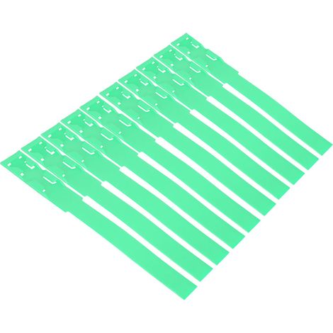Lot de 10 colliers d'identification pour bovins (anneaux de marquage) - Fournitures pour l'élevage - Vert (1/5)