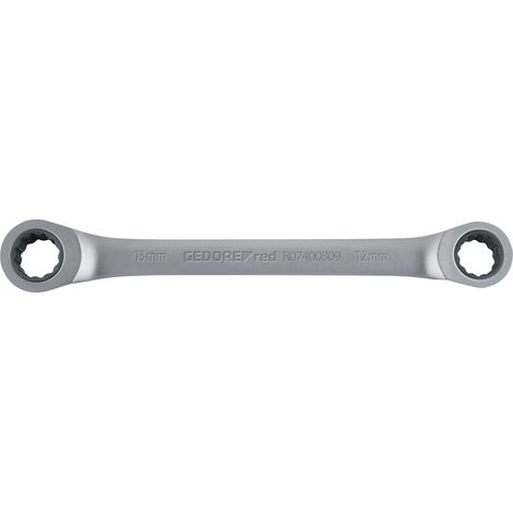 GEDORE RED 3300891 - clé à cliquet double, droit SW8x9mm , R07400809 (1/2)
