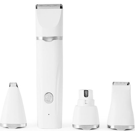 4 en 1 Tondeuse Chien Professionnelle: Silencieuse Tondeuses pour Chiens Étanchéité IPX7,Sans Fil Fondeuse Toilettage pour Animaux avec Câble USB Rechargeable pour Chat et Autres Animaux de compagnie