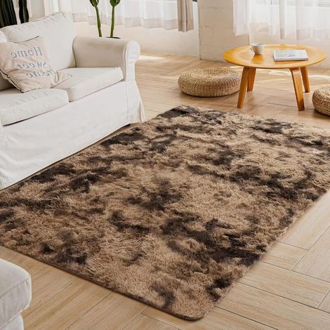 Tapis de salon, tapis de chevet shaggy, grand format, doux pour voiture (1/5)