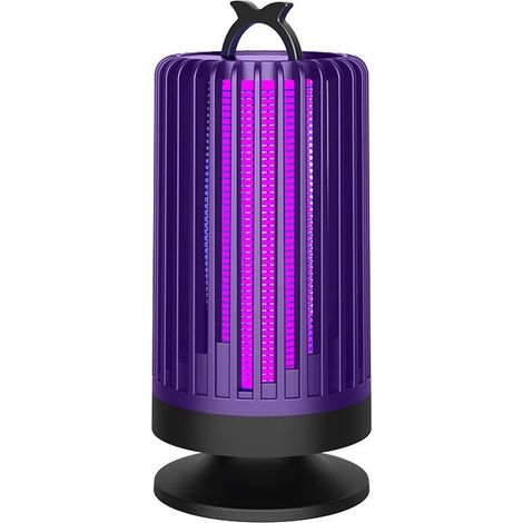 Lampe anti-moustiques d'intérieur, protection à 360°, fonctionnement silencieux, pour chambre et salon, lavande (1/5)