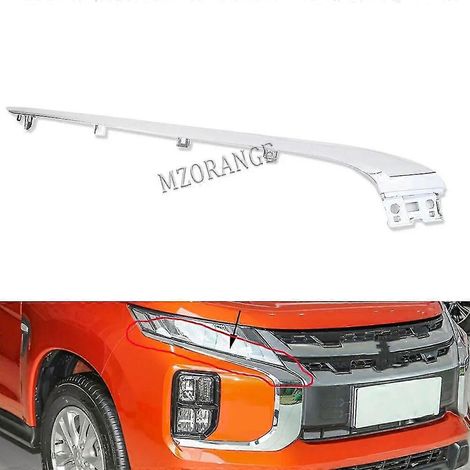 Styling-Set für Mitsubishi ASX RVR 2020–2022: Chromleiste für die vordere Stoßstange, Zierleiste für Nebelscheinwerfer, ABS-Autozubehör – oben rechts