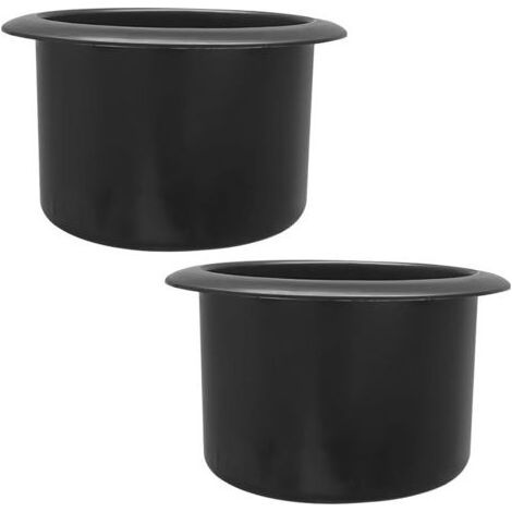 2 Pièces Porte-Gobelet Encastré en Plastique, Porte-Bouteille Insert pour Voiture, Porte-Gobelet Encastré De Remplacement pour Voiture, Antidérapant Accessoires pour Voiture De Tasse(90x102mm) (1/4)