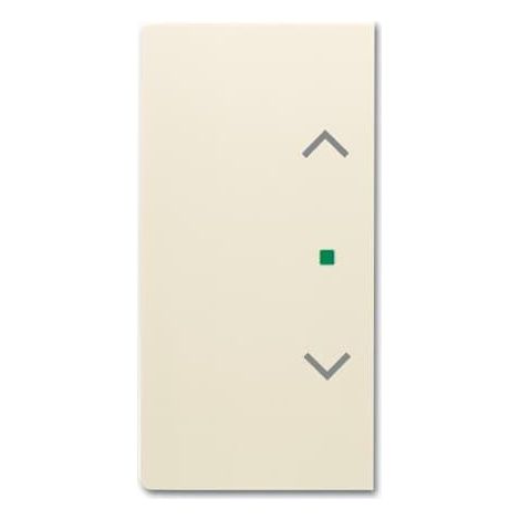 Enjoliveur 1/2 Touche D/G 1 Led 1 Picto Store Futur Linear Ivory 2CKA006220A0523 ABB BJE520361