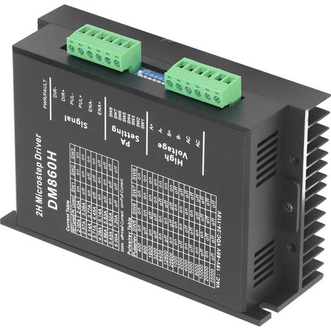 Schrittmotortreiber PWM-Controller 2-phasig einstellbar mit Gehäuse DM860H für 57 86 Schrittmotoren (1/5)