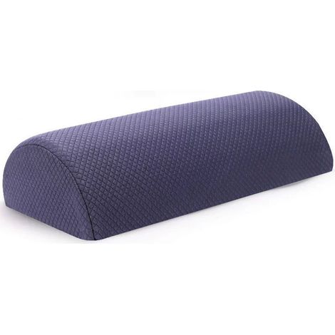 Lendenkissen, ergonomische Halbstützform aus Memory-Schaum, 42 x 18 x 10 cm, für Büro, Auto, Rücken, Nacken (1/5)