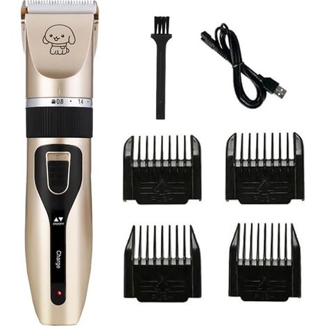Tondeuse électrique pour chiens et chats - Tondeuse électrique professionnelle sans fil pour la coupe des poils. (1/5)