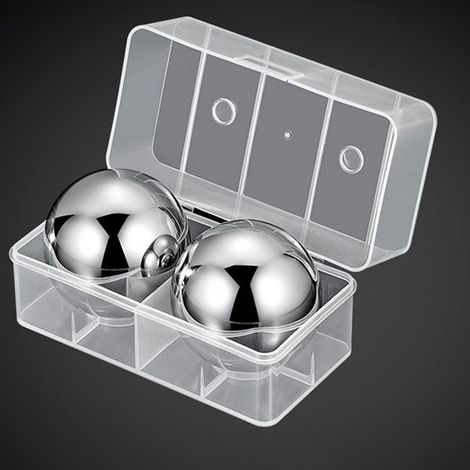 Erhältlich in 2 Farben: Silber. Material: Edelstahl. Geeignet für Eiskugeln, Weineis, Eiswürfel, Kaffee und andere Getränke. (1/5)