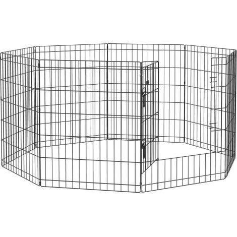 Welpenauslauf 76 cm Hoch, 8-TLG Welpenlaufstall mit Schloss, DIY Freilaufgehege Hundelaufstall für mittelgroße Hunde, Meerschweinchen, Kaninchen, Metall, Schwarz
On-Site