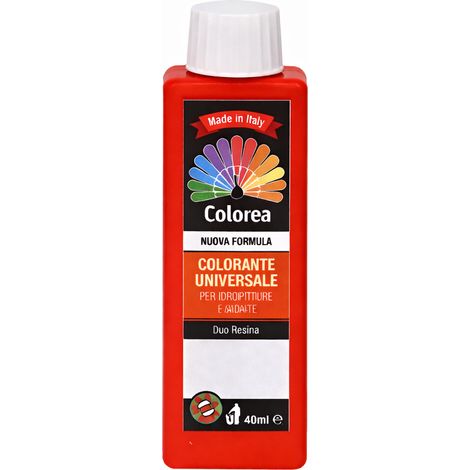 COLORANTE UNIVERSALE 'COLOREA' ml. 20 - N.402 rosso vivo- 12 pezzi - COLOREA