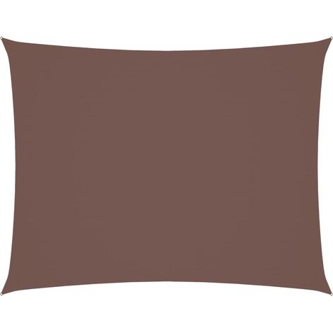 Maison Exclusive - Parasole a Vela Oxford Rettangolare 3x4 m Marrone