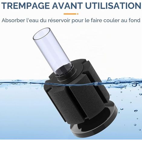 Filtre éponge Nano Bio silencieux pour aquarium Betta Fry Crevettes et petits poissons Filtre en mousse pour petits poissons jusqu'à 40 litres