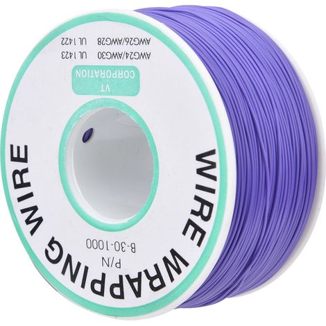 Purple OK Wire Printed Circuit Board Repairing Tin Plated Copper Core 30AWG Wrapping Jumper Wire 300m (1/5)