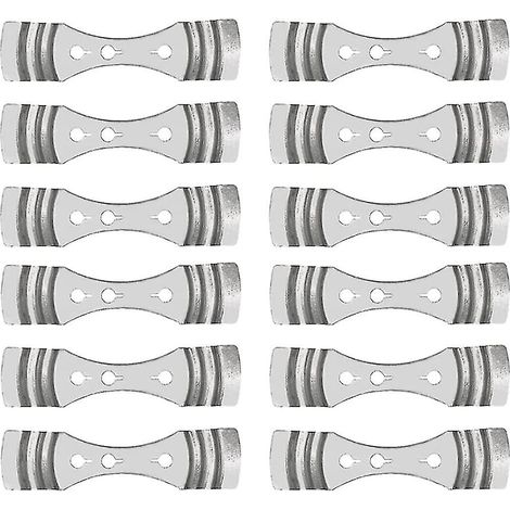 KLVGTIFS PU - Dispositif de centrage de mèche de bougie, porte-mèche en métal, outil de centrage à 3 trous pour la fabrication de bougies artisanales (12 pièces)
