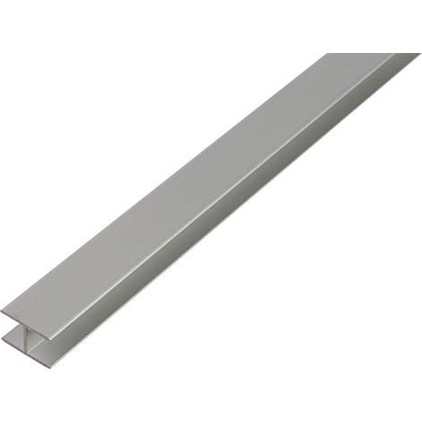 Alberts 030548 Profilo ad H autobloccante alluminio, anodizzato argento 1000 x 12,9 x 22 mm