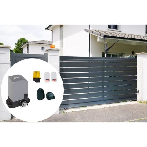 Portail Aluminium Coulissant TOKYO RAL 7016 L4mxH1,60m motorisé Livré avec son Kit Motorisation KSL 500 PRO IOW (1/3)