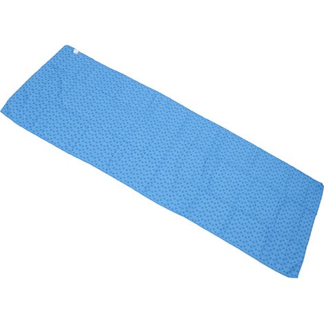 Serviette de Pilates en microfibre épaisse et longue, antidérapante, absorbante et infroissable, pour un usage quotidien (bleue). (1/5)
