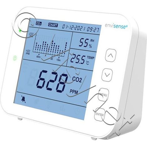 Envisense - co2 monitor - compteur de la qualité de l'air - (1/5)