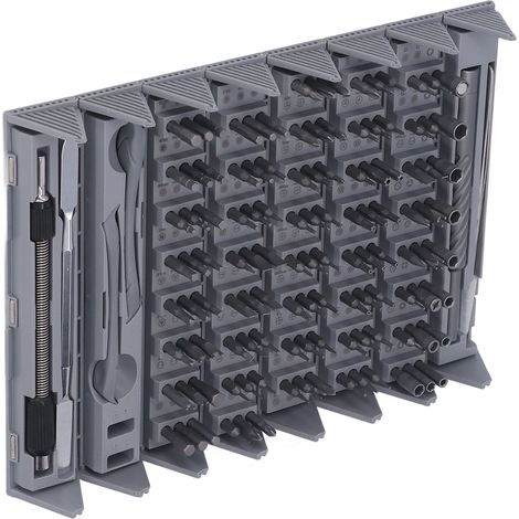 128-teiliges Schraubendreher-Bit-Set, Phillips, Sechskant, Pentalobe, Dreikant, Set für Heimwerker- und Autoreparaturen (1/5)