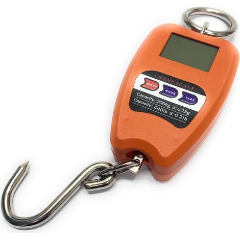 TEMPO DI SALDI Bilancia Professionale Digitale Industriale Gancio Dinamometro Molla Max 200 Kg (1/5)