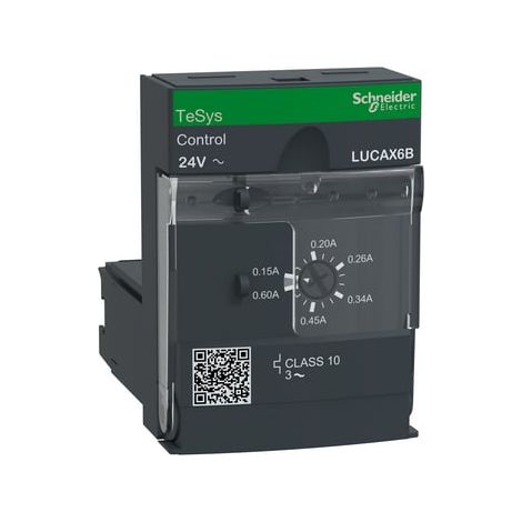 TeSys LUCA - unité de contrôle standard - classe 10 - 0,15..0,6A - 24Vca - LUCAX6B