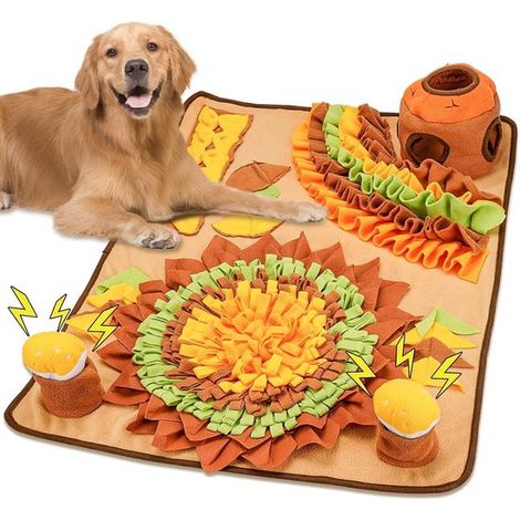 Alfombra olfativa para perros, Alfombra olfativa, 60x80cm, Alfombras olfativas, Alfombra olfativa para perros, Apta para golosinas, Bosque mágico (1/5)