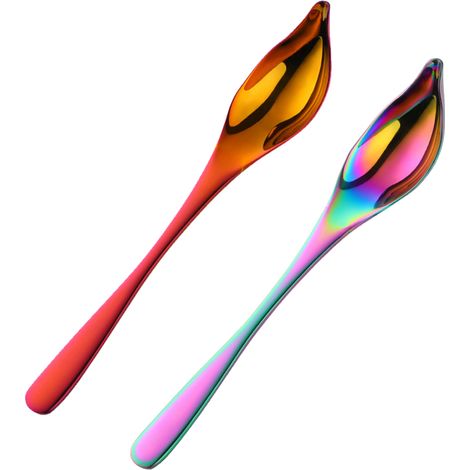 Louche à sauce en acier inoxydable avec bec verseur, petite cuillère idéale pour les sauces et les vinaigrettes.