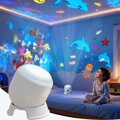 Projecteur LED rotatif dynamique, projecteur de ciel étoilé avec socle, lampe LED étoilée pour enfants, projecteur galaxie pour anniversaires et décoration de chambre d'enfant (1/5)