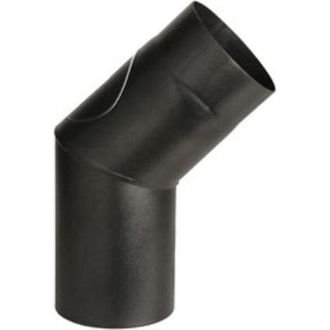 CURVA PORCELLANATA 45 C/ISPEZ D 15CM NERO OPACO TOP